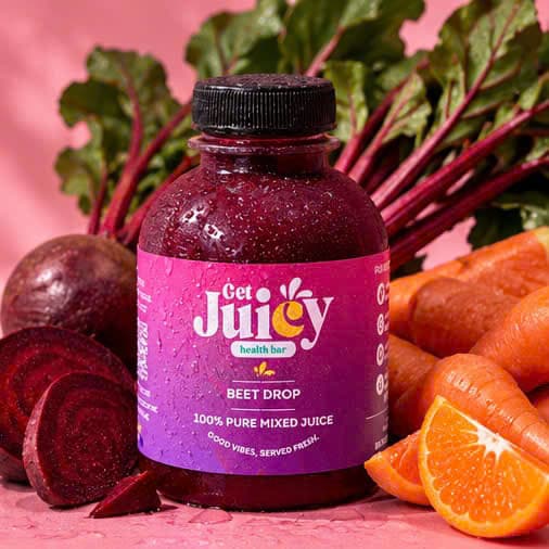 Beet Drop juice with beetroot and carrots